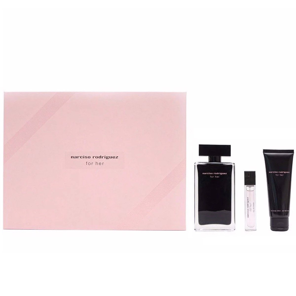 Gift Set Narciso Rodriguez For Her EDT 3pcs ( EDT 100ml & EDT 10ml & Body Lotion Dưỡng da 75ml )