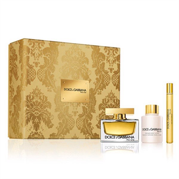 Gift Set Dolce & Gabbana The One Eau de Parfum for Woman 3pcs ( EDP 75ml & EDP 10ml & Body Lotion 100ml )