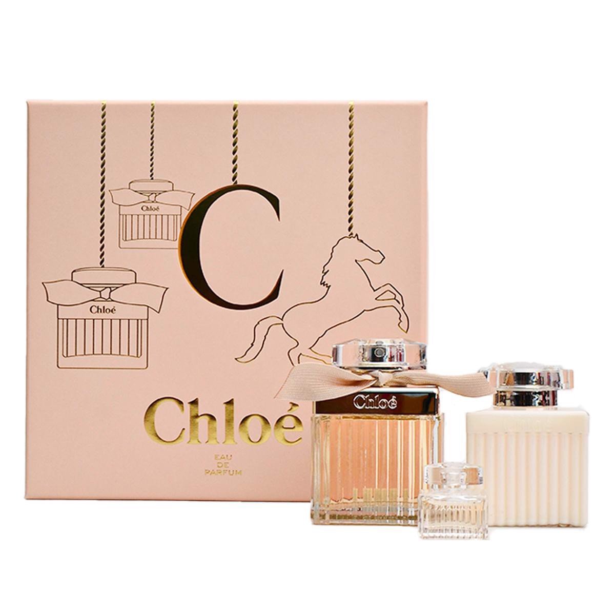 Gift Set Chloe Eau de Parfum 3pcs ( EDP 75ml & EDP 5ml & Dưỡng thể 100ml )