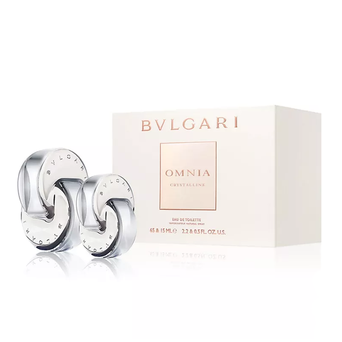 Gift Set Bvlgari Omnia Crystalline Eau de Toilette 2pcs ( EDT 65ml & EDT 15ml )