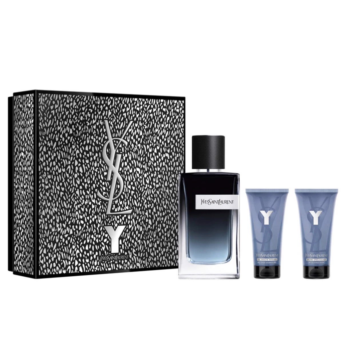 Gift Set Yves Saint Laurent Y Eau de Parfum 3pcs ( EDP 100ml & Shower Gel 50ml & After Shave Balm 50ml ) (YSL)