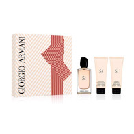 Gift Set Giorgio Armani Sì Eau De Parfum 3pcs ( EDP 100ml & Sữa tắm 75ml & Dưỡng thể 75ml )