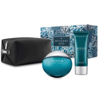 Gift Set Bvlgari Aqva Pour Homme 3pcs ( EDT 100ml & After Shave 100ml & Túi )