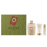 Gift Set Gucci Guilty Pour Femme 3pcs ( EDP 90ml & EDP 15ml & Body Lotion 50ml )